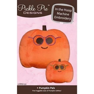 Pumpkin Pals Softies ITH Machine Embroidery Design Photo