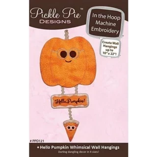 Hello Pumpkin Wall Hangings ITH Machine Embr Desig Photo