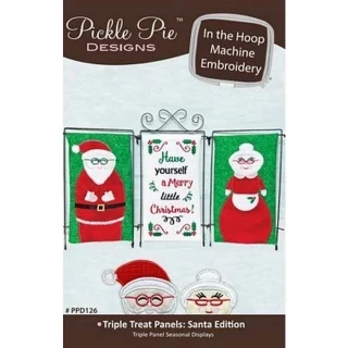 Triple Treat Panels: Santa Edition ITH Embroidery Photo