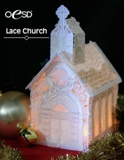 OESD Free-Standing Lace Church (Collection #61038) Photo