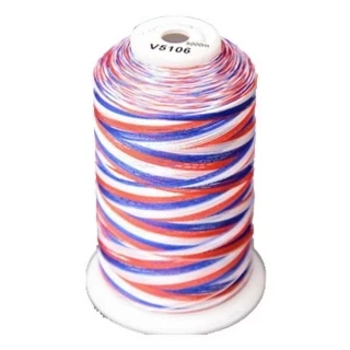 Exquisite Medley Variegated Thread - 106 Patriotic Photo