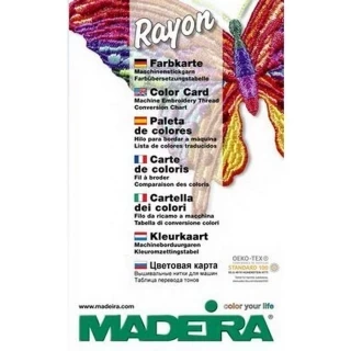 Printed Color Card Rayon 40 Photo