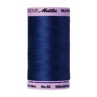 Silk Finish Cotton 50wt 500m 5ct ROYAL BLUE BOX05 Photo