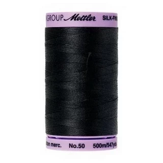 Silk Finish Cotton 50wt 500m 5ct BLACK BOX05 Photo