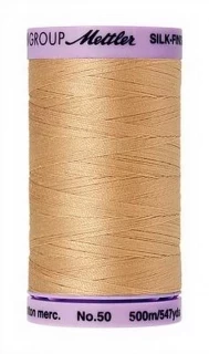 Mettler Silk Finish Cotton 50wt 547 yards-Color-0260 Oat Straw Photo