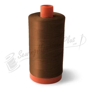 Aurifil Cotton Mako 50wt Chocolate 1300m (2360) Photo