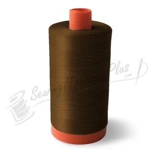 Aurifil Cotton Mako 50wt Dk Antique Gold 1300m (2372) Photo