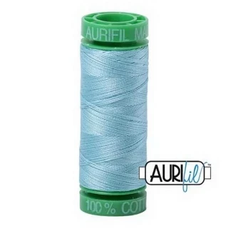 Cotton Mako 40wt 150m Box of 10 LIGHT GRAY TURQUOISE Photo