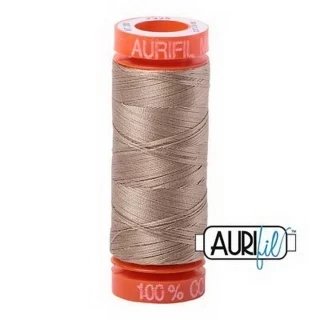 Aurifil Cotton Mako 50wt 200m Pack of 10 LINEN Photo