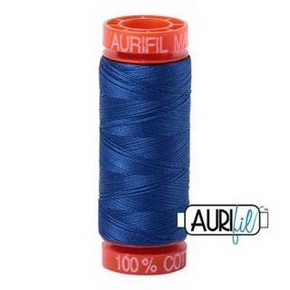 Aurifil Cotton Mako 50wt 200m Pack of 10 MEDIUM BLUE Photo