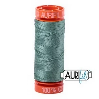 Aurifil Cotton Mako 50wt 200m Pack of 10 MEDIUM JUNIPER Photo