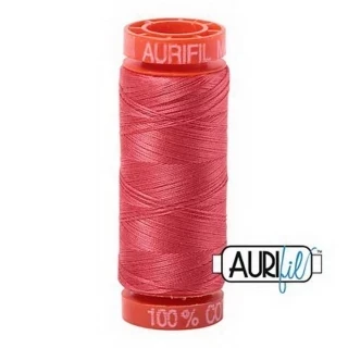 Aurifil Cotton Mako 50wt 200m Pack of 10 MEDIUM RED Photo