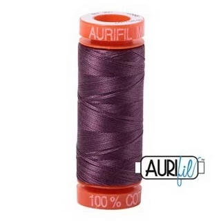 Aurifil Cotton Mako 50wt 200m Pack of 10 MULBERRY Photo