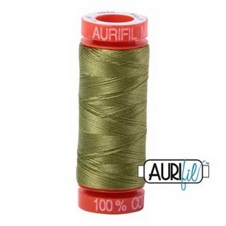 Aurifil Cotton Mako 50wt 200m Pack of 10 OLIVE GREEN Photo