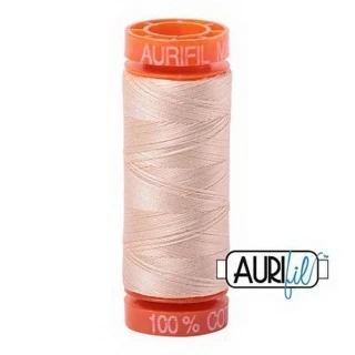 Aurifil Cotton Mako 50wt 200m Pack of 10 PALE FLESH Photo