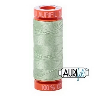 Aurifil Cotton Mako 50wt 200m Pack of 10 PALE GREEN Photo