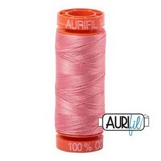 Aurifil Cotton Mako 50wt 200m Pack of 10 PEACHY PINK Photo