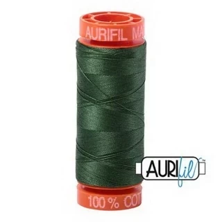 Aurifil Cotton Mako 50wt 200m Pack of 10 PINE Photo