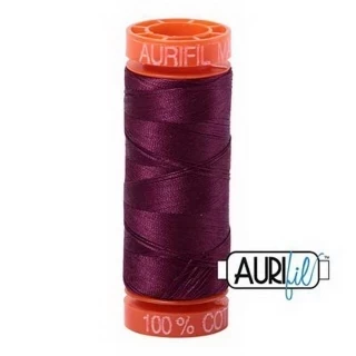 Aurifil Cotton Mako 50wt 200m Pack of 10 PLUM Photo