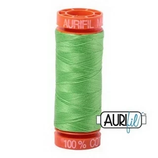 Aurifil Cotton Mako 50wt 200m Pack of 10 SHAMROCK GREEN Photo