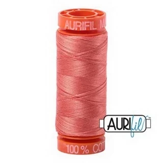 Aurifil Cotton Mako 50wt 200m Pack of 10 TANGERINE DREAM Photo