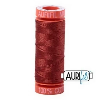 Aurifil Cotton Mako 50wt 200m Pack of 10 TERRACOTTA Photo