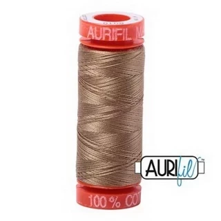 Aurifil Cotton Mako 50wt 200m Pack of 10 TOAST Photo