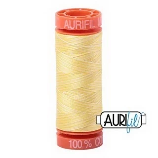 Aurifil Cotton Mako Vari 50wt 200m Pack of 10 LEMON ICE Photo