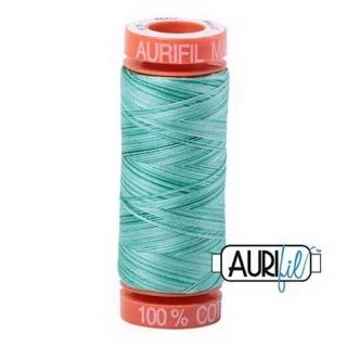 Aurifil Cotton Mako Vari 50wt 200m Pack of 10 SPOTTED GREENS Photo