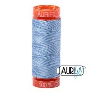 Aurifil Cotton Mako Vari 50wt 200m Pack of 10 STOASHED DENIM Photo