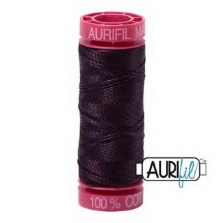 Aurifil Mako 12wt 55yd Aubergine Photo