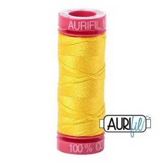 Aurifil Mako 12wt 55yd Canary Photo