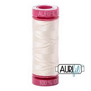 Aurifil Mako 12wt 55yd Chalk Photo