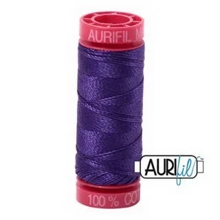 Aurifil Mako 12wt 55yd Dark Violet Photo