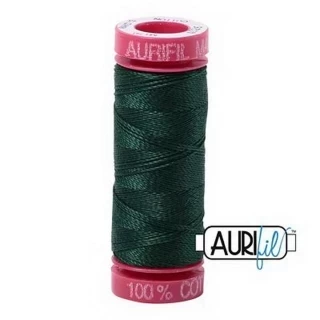 Aurifil Mako 12wt 55yd Forest Green Photo