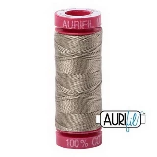 Aurifil Mako 12wt 55yd Light Khaki Green Photo