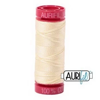 Aurifil Mako 12wt 55yd Light Lemon Photo