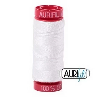 Aurifil Mako 12wt 55yd Natural white Photo