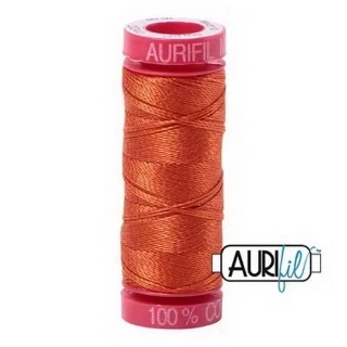 Aurifil Mako 12wt 55yd Rusty Orange Photo