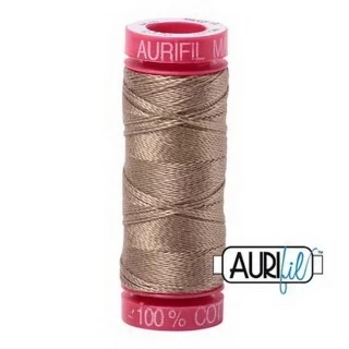 Aurifil Mako 12wt 55yd Sand Stone Photo