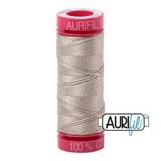 Aurifil Mako 12wt 55yd Stone Photo