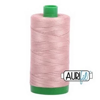 Aurifil Cotton Mako Thread 40wt 1000m Box of 6 ANTIQUE BLUSH Photo