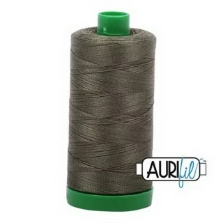 Aurifil Cotton Mako Thread 40wt 1000m Box of 6 ARMY GREEN Photo