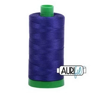 Aurifil Cotton Mako Thread 40wt 1000m Box of 6 BLUE VIOLET Photo