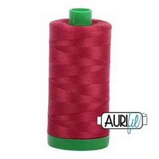 Aurifil Cotton Mako Thread 40wt 1000m Box of 6 BURGUNDY Photo