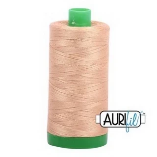 Aurifil Cotton Mako Thread 40wt 1000m Box of 6 CASHMERE Photo