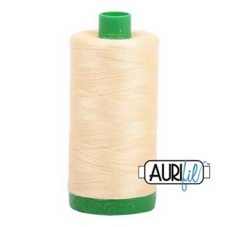 Aurifil Cotton Mako Thread 40wt 1000m Box of 6 CHAMPAGNE Photo