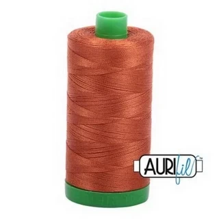 Aurifil Cotton Mako Thread 40wt 1000m Box of 6 CINNAMON TOAST Photo