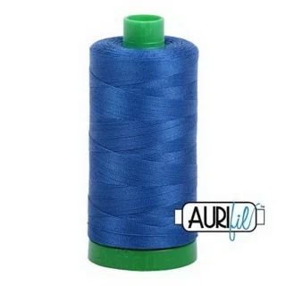 Aurifil Cotton Mako Thread 40wt 1000m Box of 6 DARK COBALT Photo