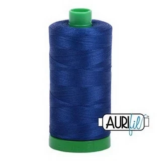 Aurifil Cotton Mako Thread 40wt 1000m Box of 6 DARK DELFT BLUE Photo